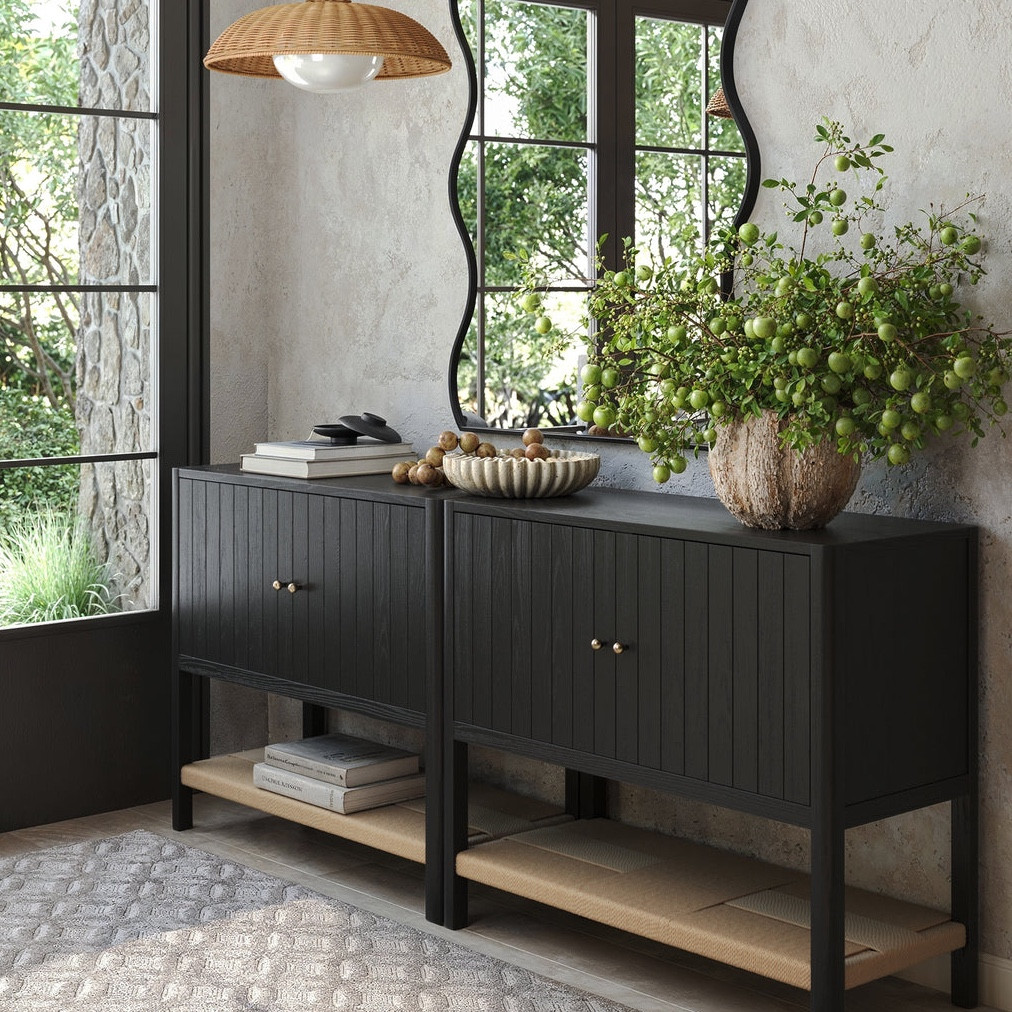Grove Door Storage Cabinet- Set of 2

These Nathan James storage cabinets are beautiful. They have beautiful seagrass shelf for extra character. 

#LTKHome #LTKU #LTKSaleAlert