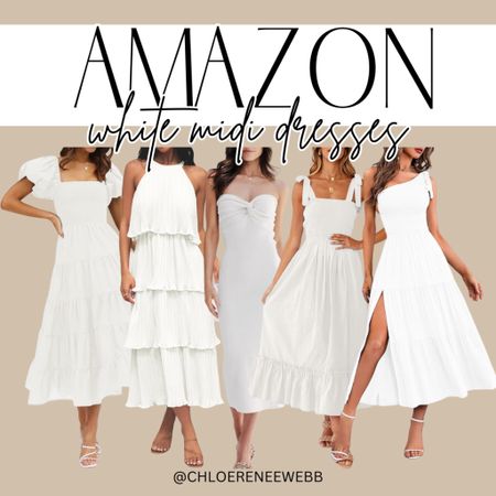 Any brides here!? I’m obsessed with these dresses for a bridal shower or rehearsal dinner! 

Amazon fashion, bride fashion, bridal shower dress idea, white midi dress 

#LTKWedding #LTKStyleTip #LTKFindsUnder50