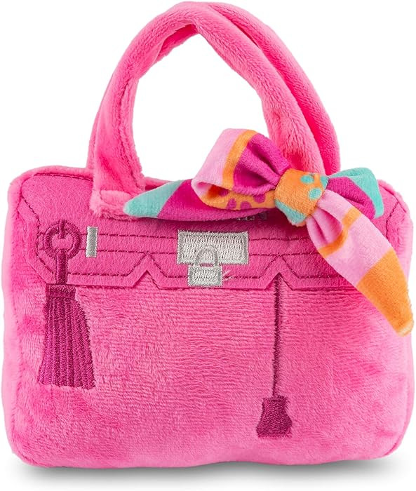Haute Diggity Dog Barkin Bag with Scarf, Plush Designer Dog Toys with Interactive Squeaker, Stimu... | Amazon (US)