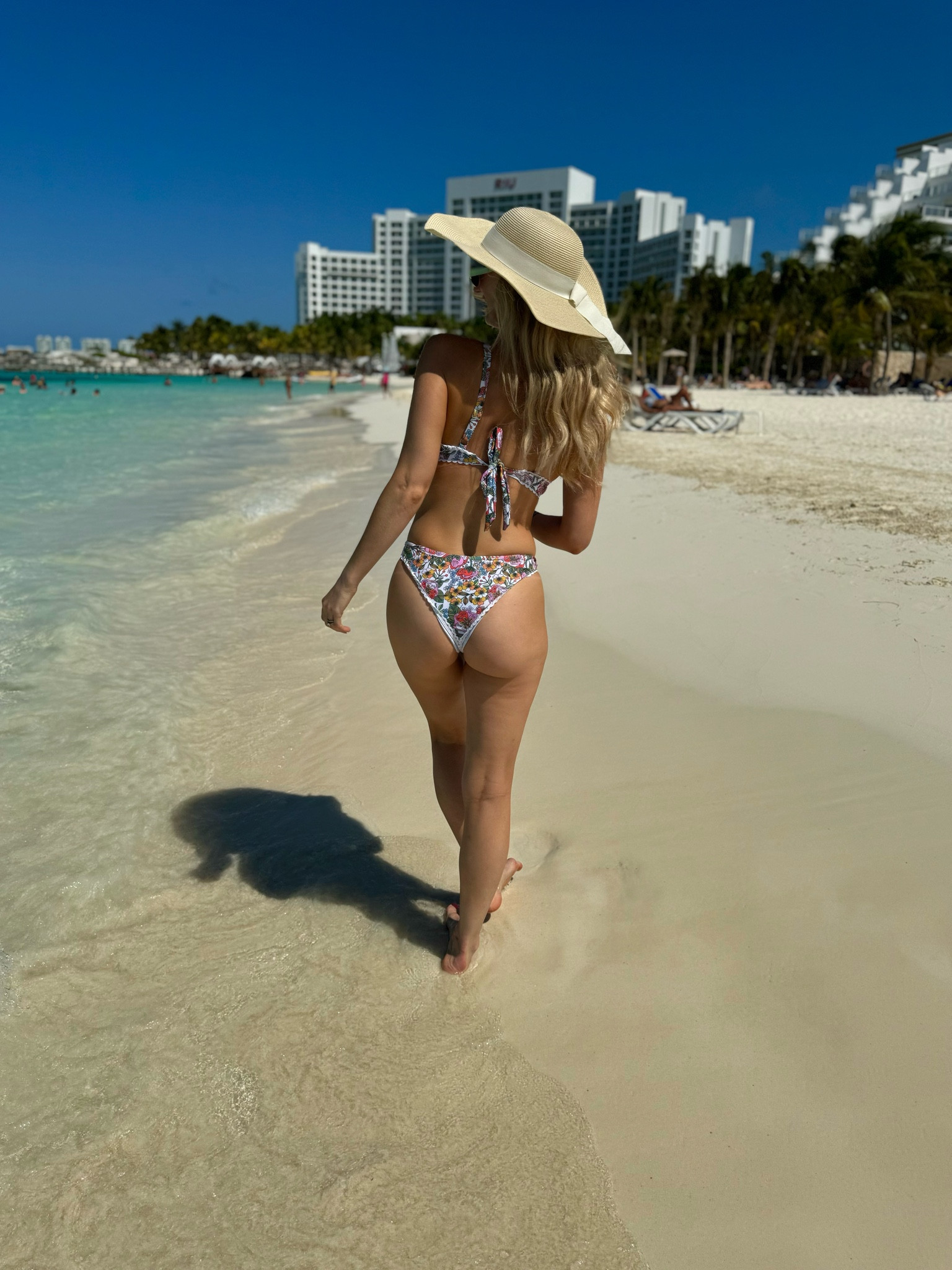 This cheeky swimsuit definitely isn’t my typical buy. It is super cute and was great for a vacation with my hubs. I’m wearing a size small, fits TTS. 

Love this hat - It does have a tie to fit around your neck incase it is windy -I put it in the hat. 

Bikini, swimsuit, beach wear

#LTKSwim #LTKFindsUnder100