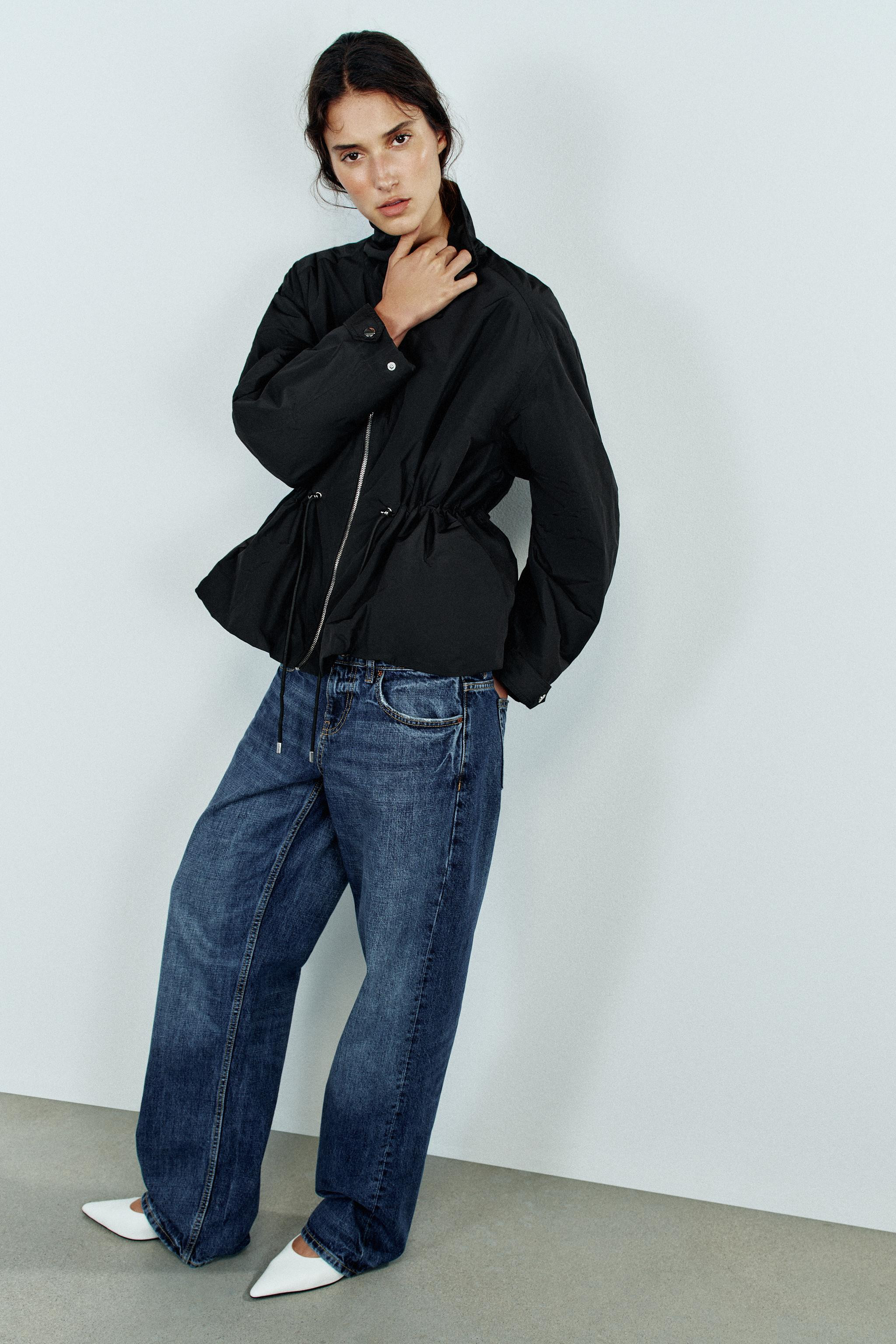 PADDED STAND-UP COLLAR JACKET | Zara US