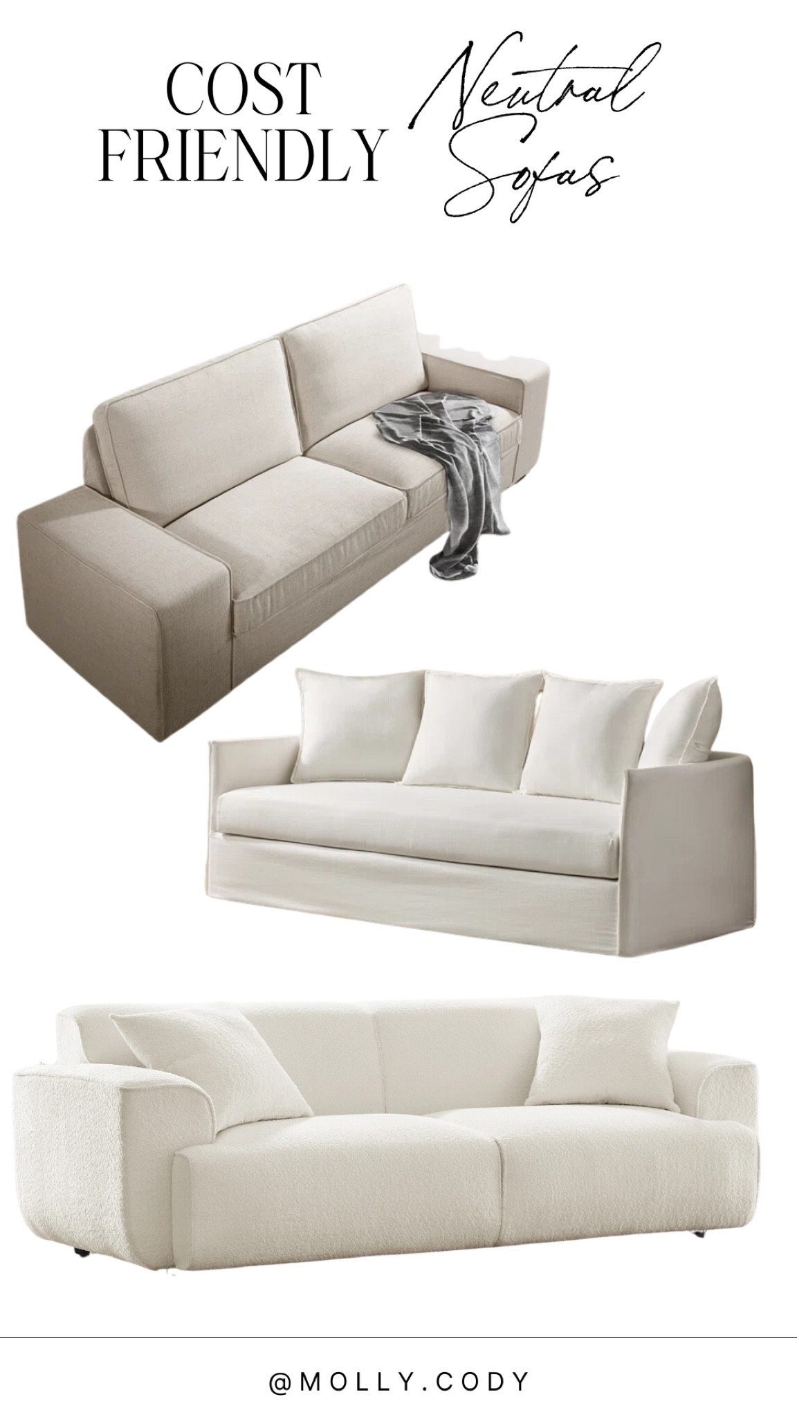 Cost friendly, white or light sofas from Wayfair 

#LTKHome #LTKSeasonal #LTKSaleAlert