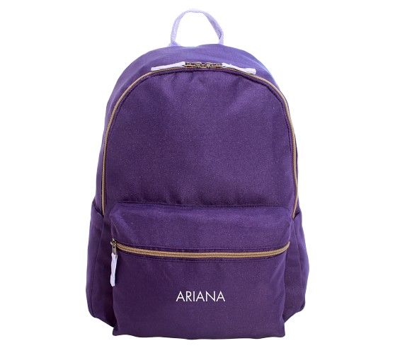 Colby Solid Plum Backpacks | Pottery Barn Kids