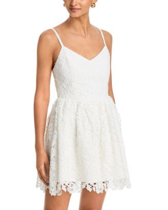 Structured Lace Ballerina Mini Dress | Bloomingdale's (US)