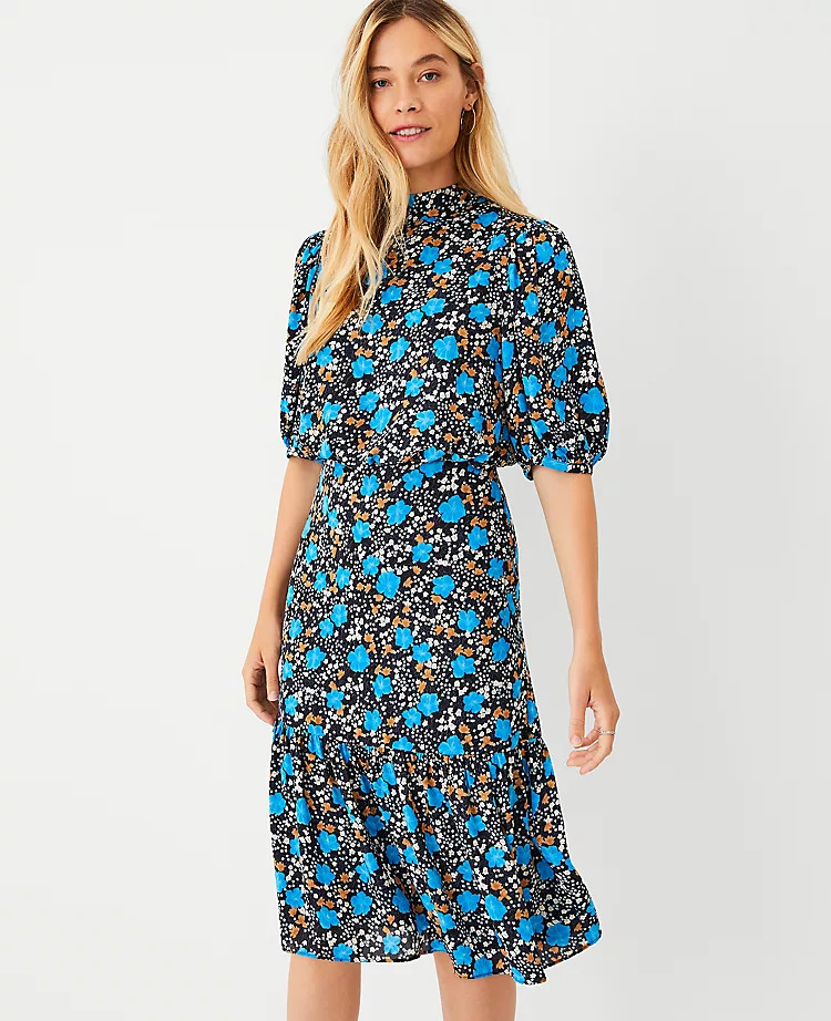 Floral Blouson Dress | Ann Taylor (US)