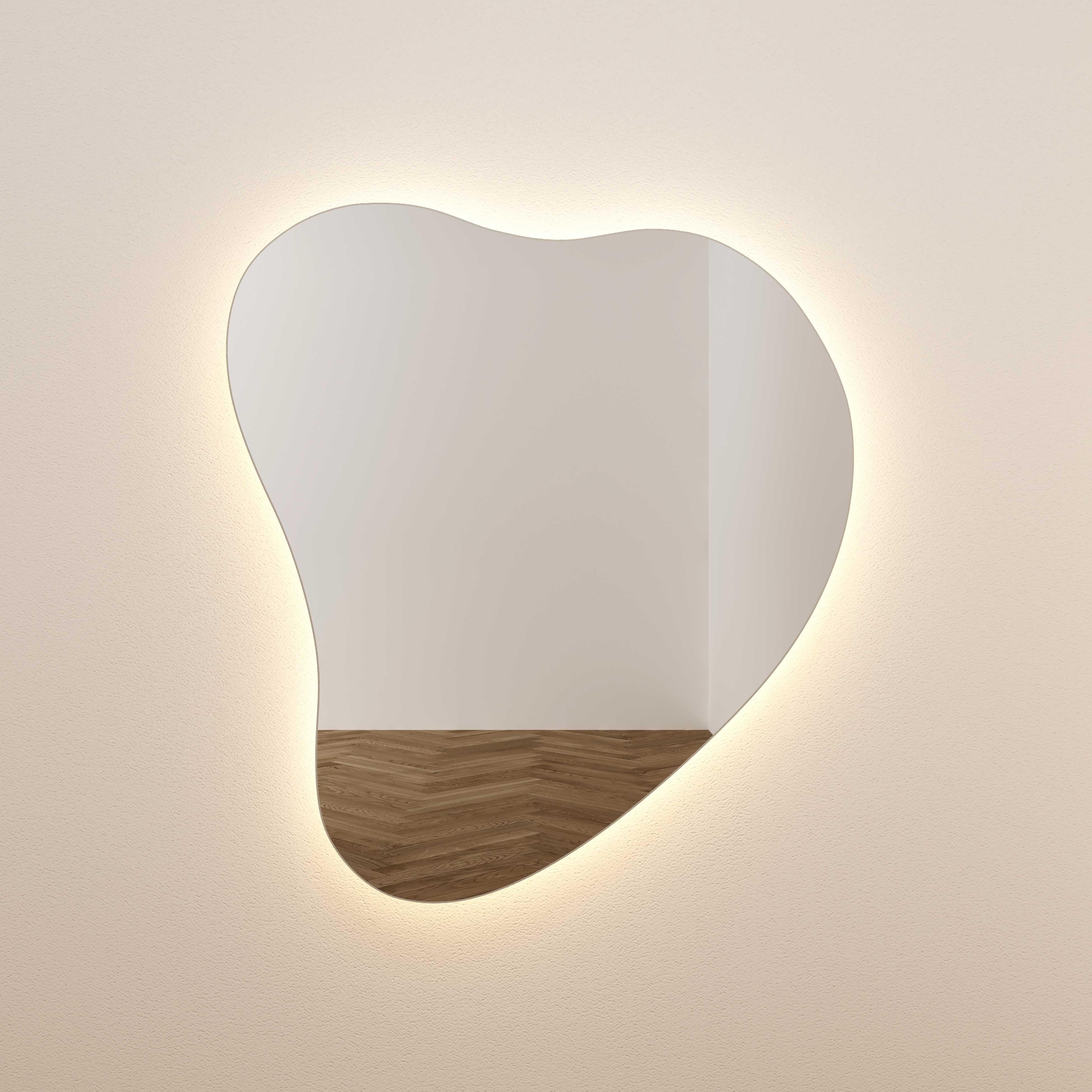 Phoebe LED Teardrop Wall Mirror | TOV Furniture