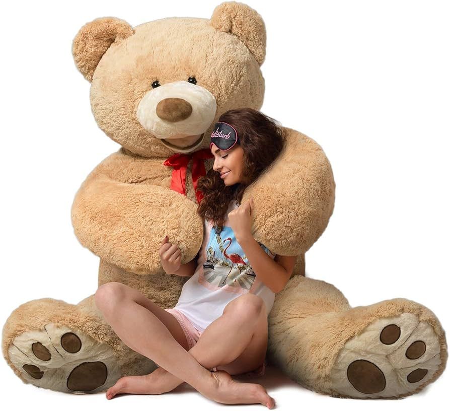 HollyHOME Teddy Bear Plush Giant Teddy Bears Stuffed Animals Teddy Bear Love Big Footprints 5 Fee... | Amazon (US)