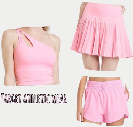 Target athletic wear! Athletic skort, running shorts, workout tank top 