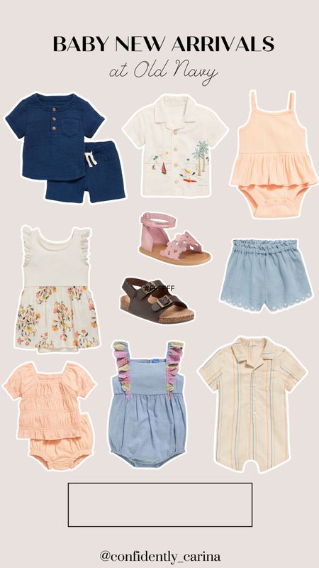 So many adorable new baby pieces at Old Navy! I love the spring colors and 2 piece outfits🫶🏻

#LTKfindsunder50 #LTKSeasonal #LTKbaby