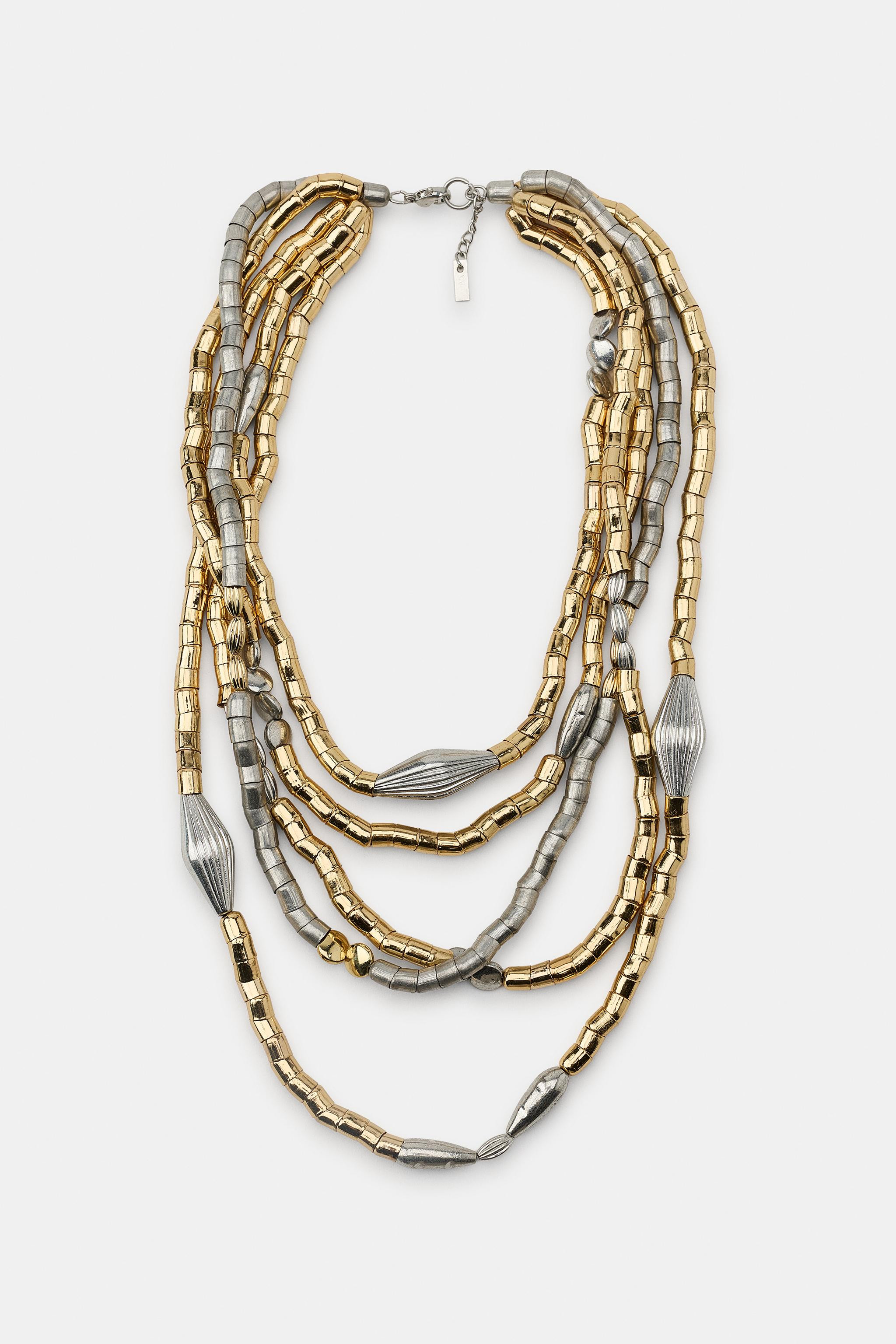 COMBINED METAL PIECES NECKLACE | Zara US
