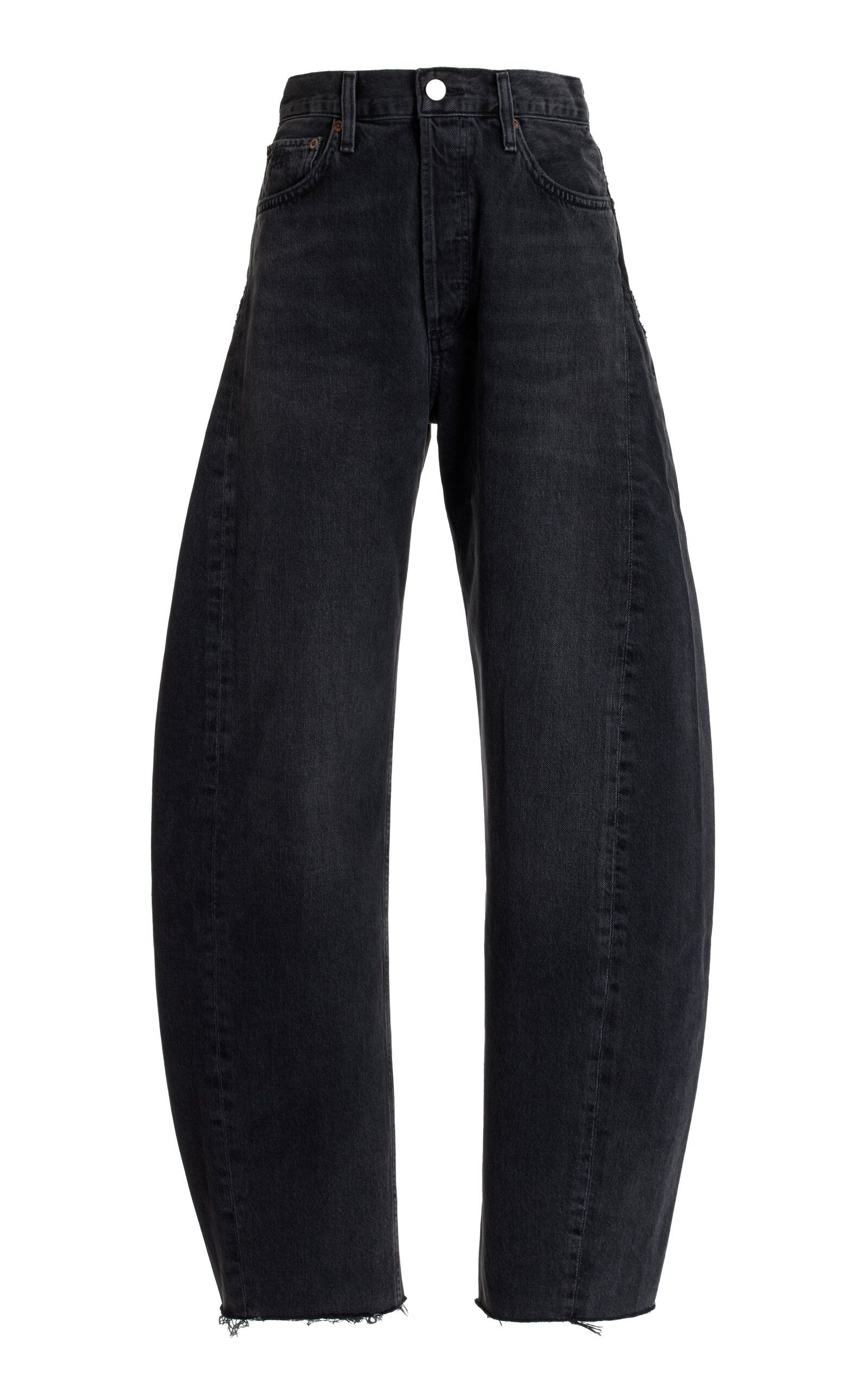 Luna Pieced Rigid High-Rise Tapered Jeans | Moda Operandi (Global)