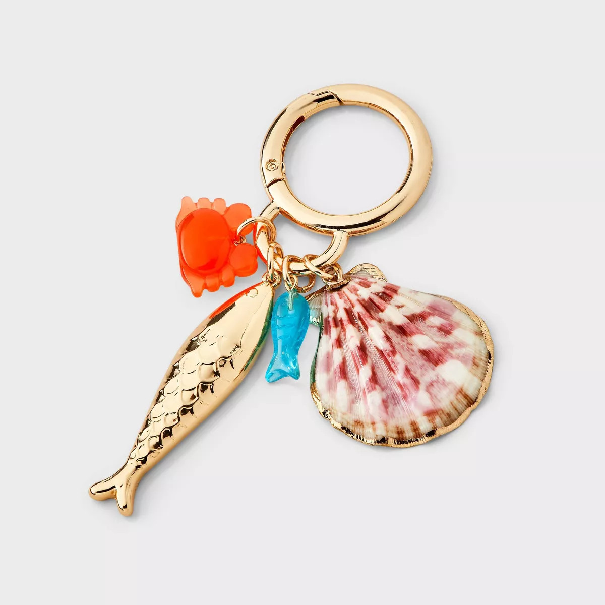 Mixed Cluster Shell & Fish Handbag Charm - A New Day™ | Target