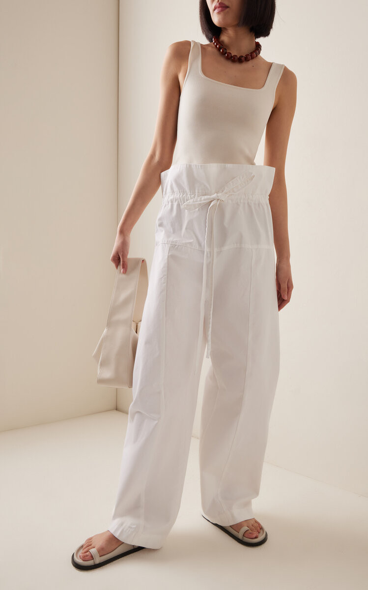 Drawstring Cotton Fisherman Pants | Moda Operandi (Global)