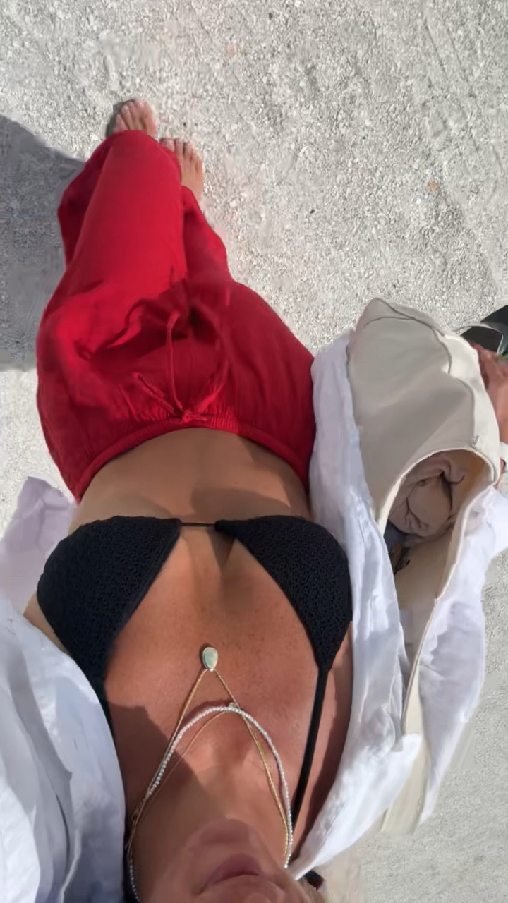 Beach day fit 🖤 @abercrombie  Black crochet bikini top + red linen pants. @Aritzia  oversized linen top. 

Wearing a S in both.

beach outfit, bikini top, black bikini, crochet bikini, linen pants, red linen pants, white linen shirt, beach coverup, vacation outfit, resort wear, summer style, Abercrombie swim, Aritzia linen, coastal style, summer OOTD, beach look, vacation style, swimsuit cover up, beach to lunch​​​​​​​​​​​​​​​​

#LTKSeasonal #LTKootd #LTKSwim