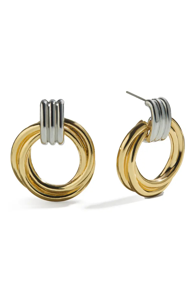 Interlocking Hoop Earrings (Women) | Nordstrom | Nordstrom