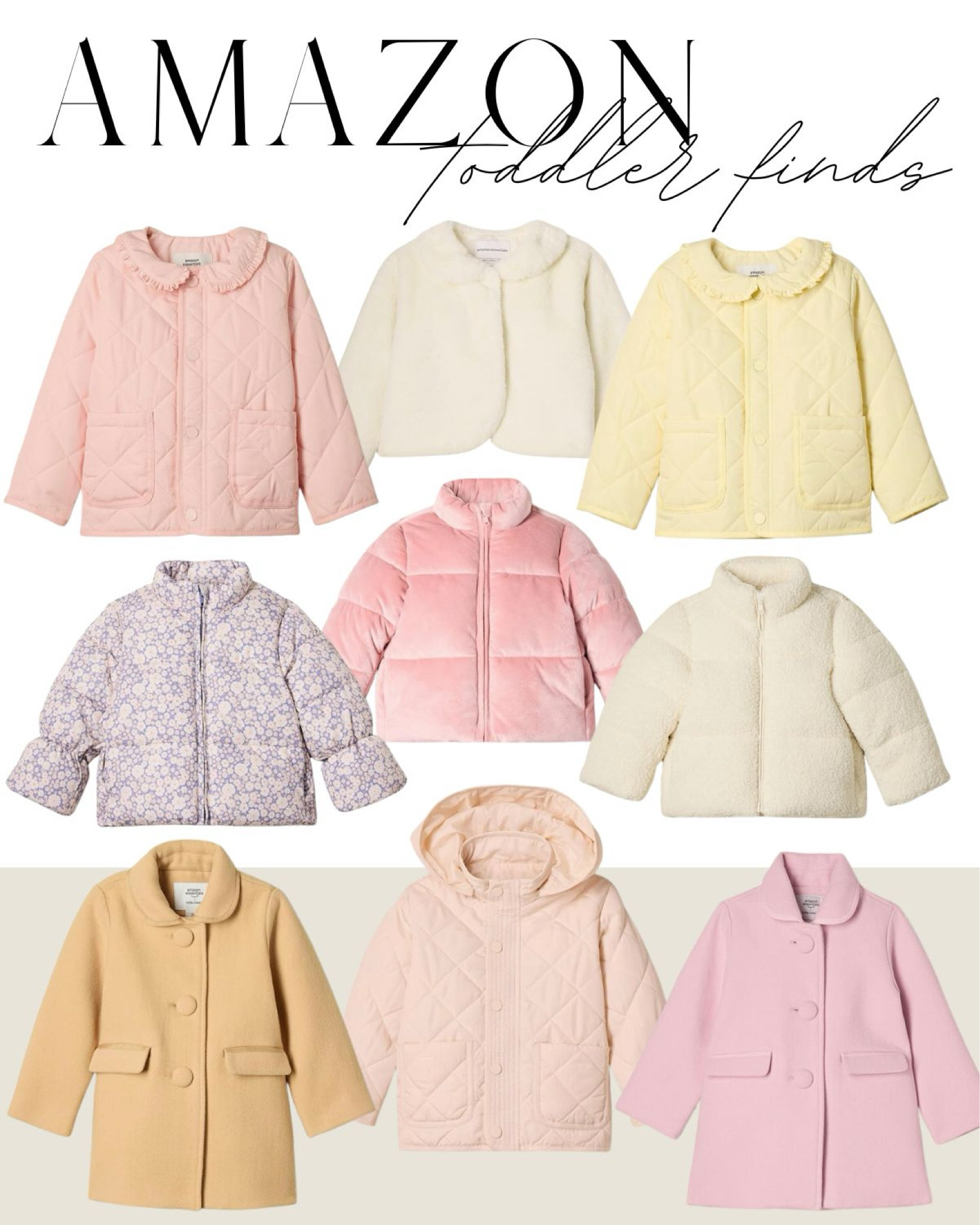 Amazon X Sofia Grainge line - Amazon toddler fashion - Amazon toddler girl outfits - toddler jackets - toddler coats - toddler sweaters - toddler girl winter outfits - baby coats - baby sweaters - baby jackets 


#LTKSeasonal #LTKBaby #LTKKids