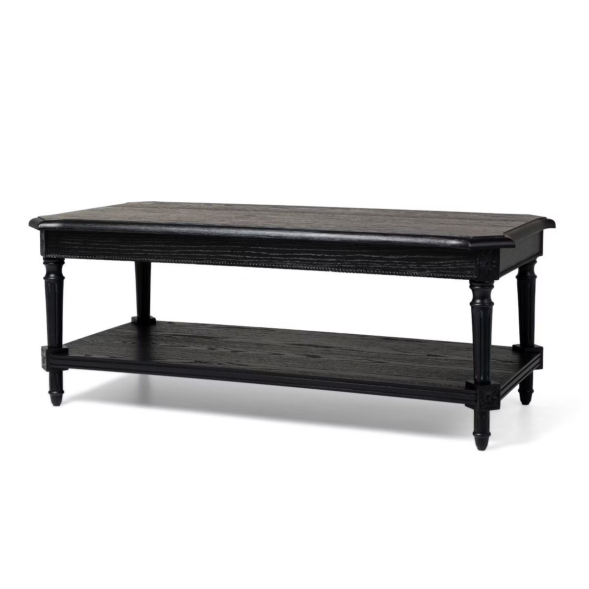 Maven Lane Pullman Traditional Rectangular Wooden Coffee Table in Antiqued Grey Finish | Target