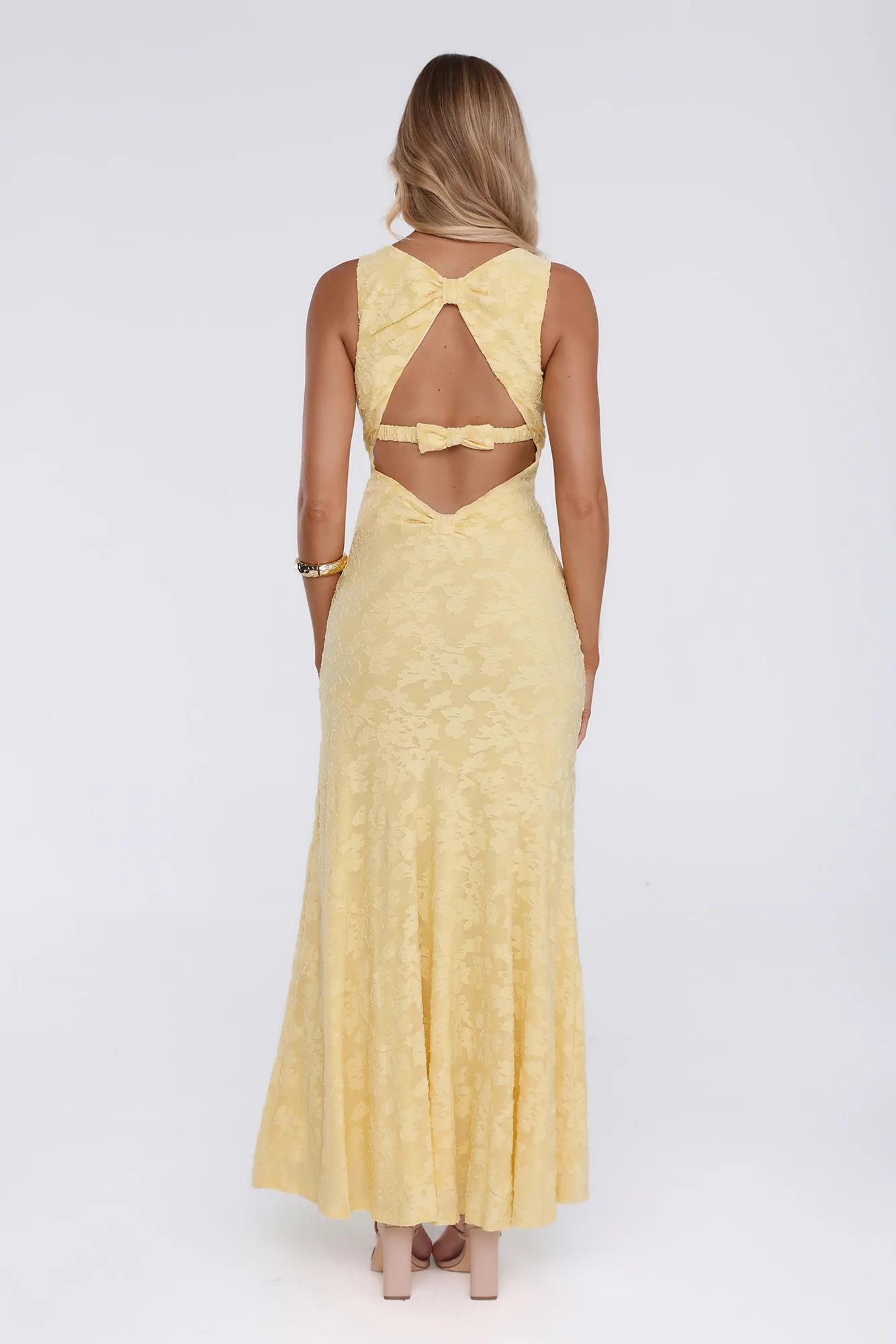 Effortless Glow Maxi Dress Yellow | Hello Molly (US)