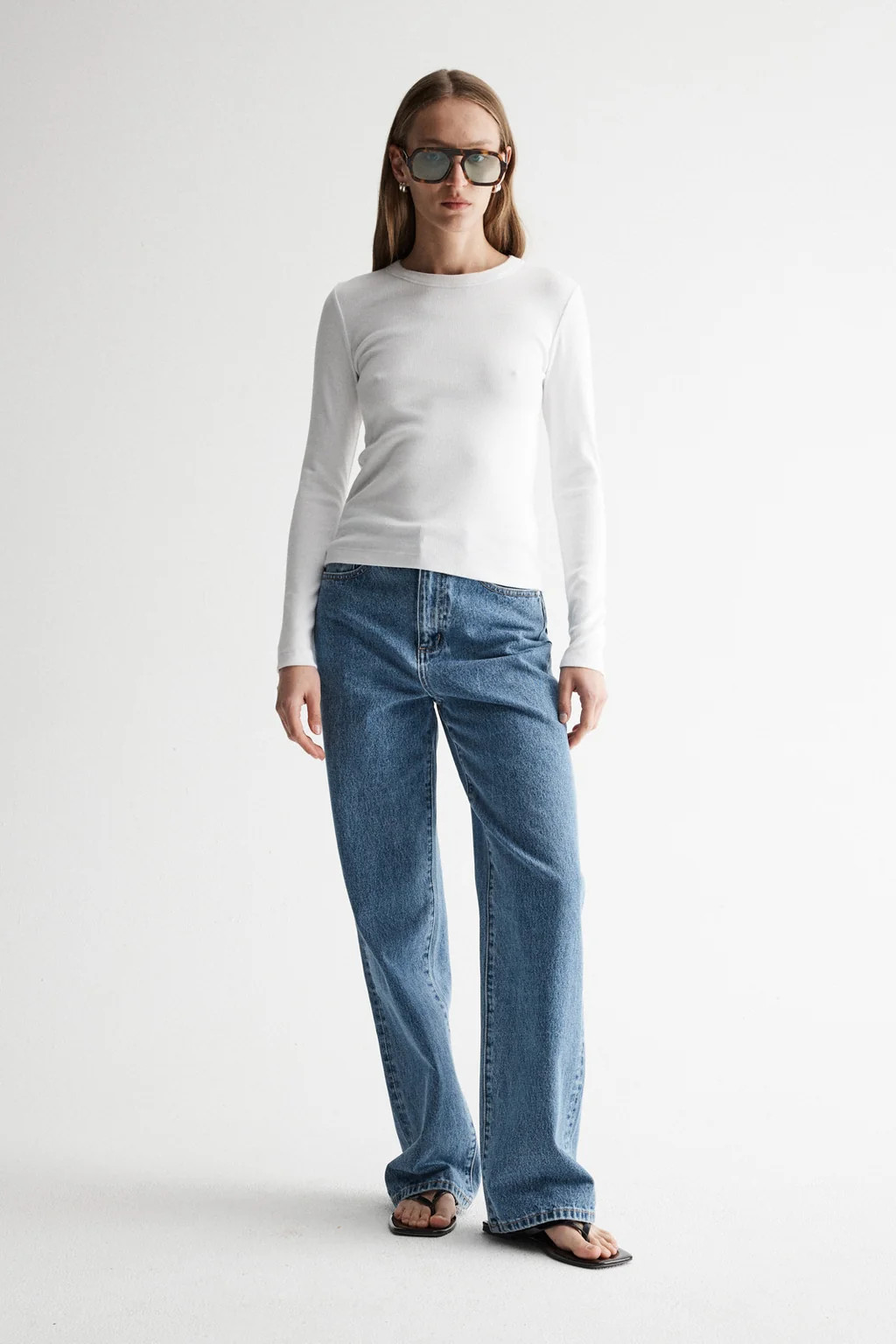 Nola Long Sleeve Top White | Elka Collective