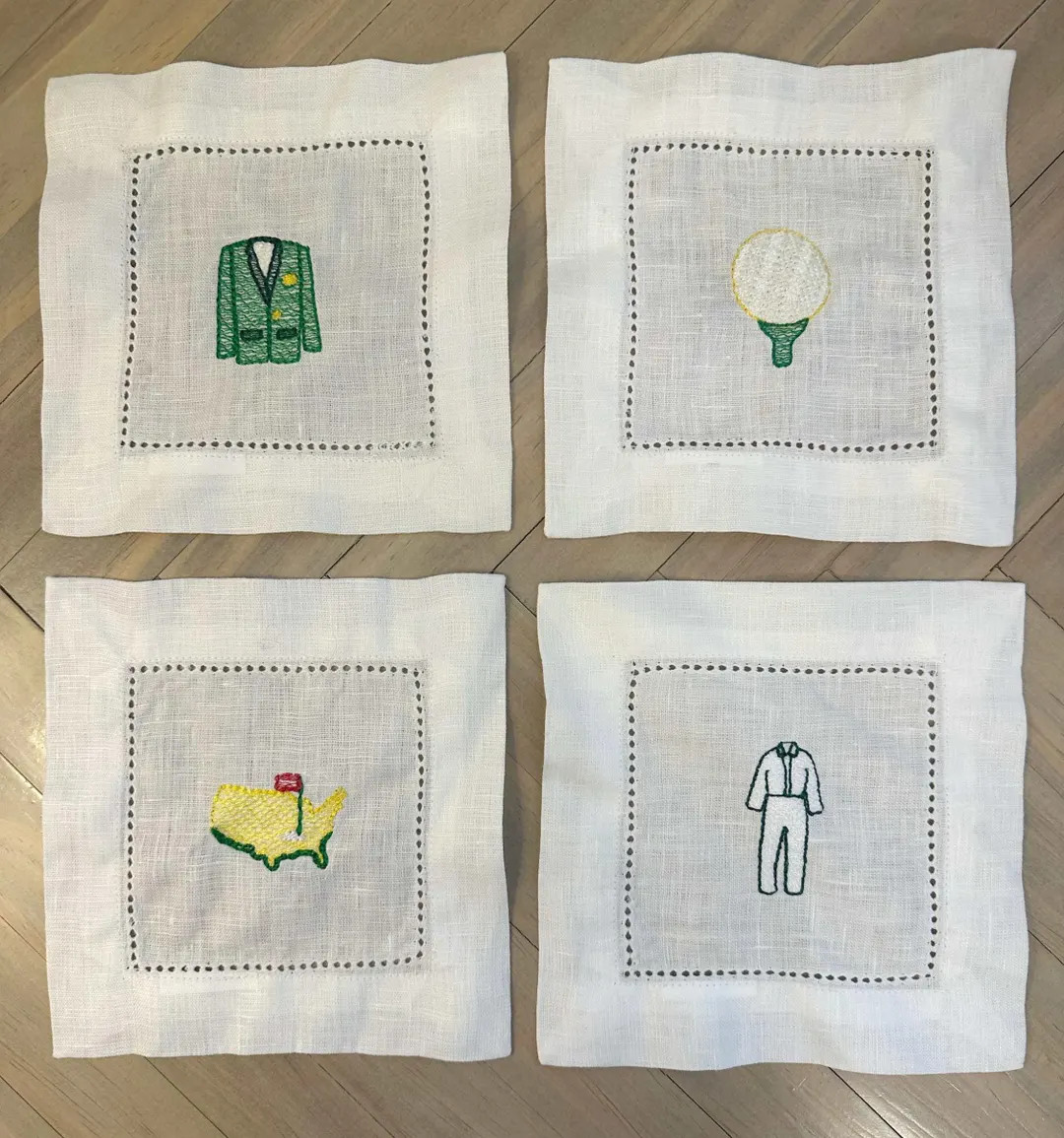 Set of Masters Golf Cocktail Napkins - Etsy | Etsy (US)