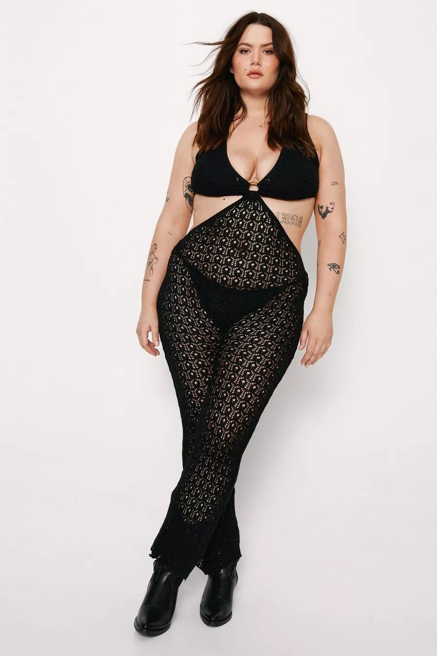 Plus Size Crochet Cut Out Jumpsuit | Nasty Gal (US)