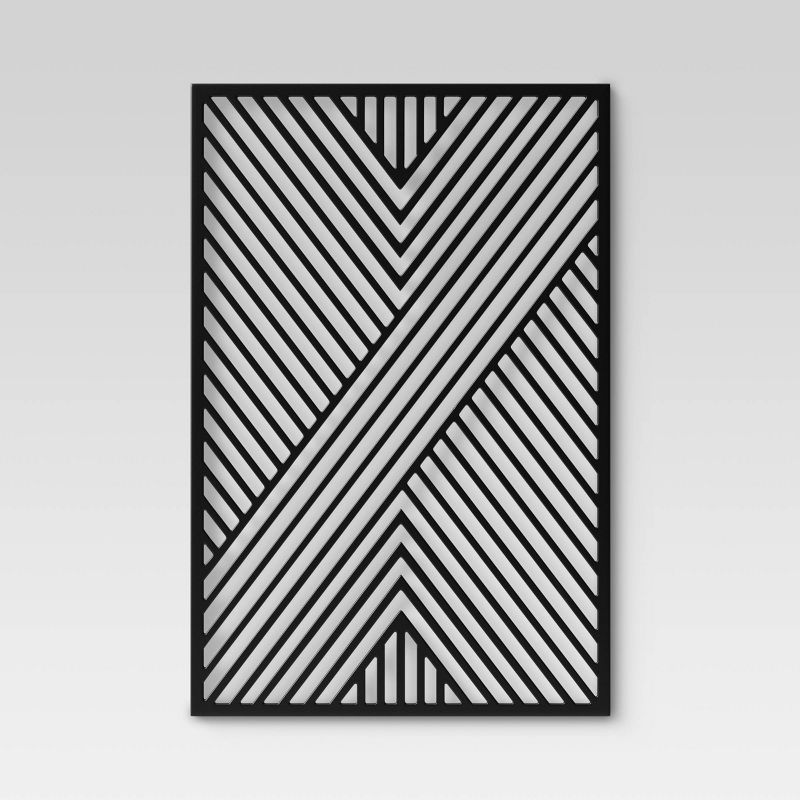 Geometric MDF Wood Wall Panel Black - Project 62™ | Target