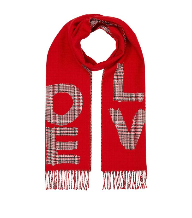 Burberry Embroidered Love Scarf | Harrods