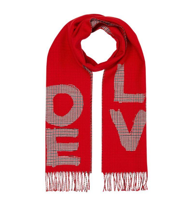 Burberry Embroidered Love Scarf | Harrods