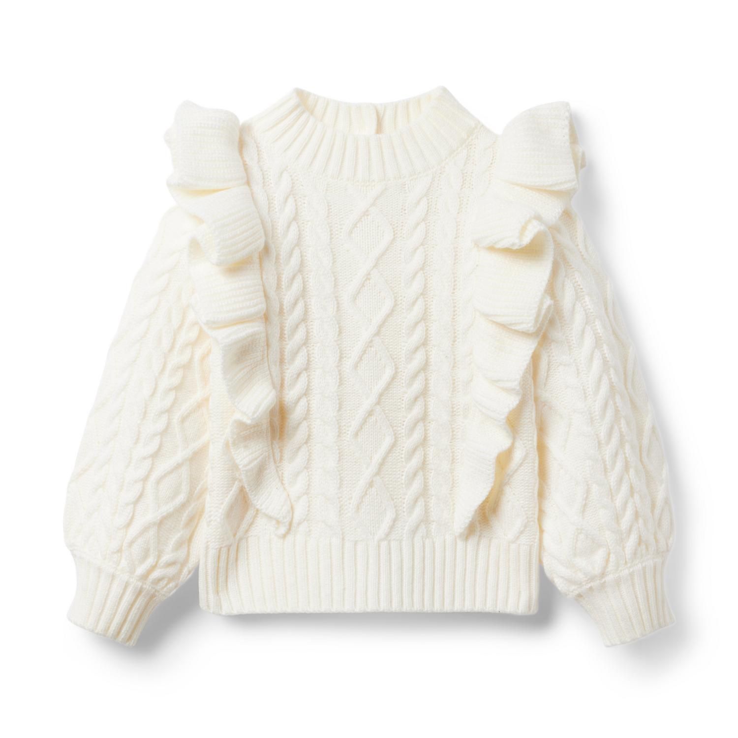 Ruffle Cable Knit Sweater | Janie and Jack