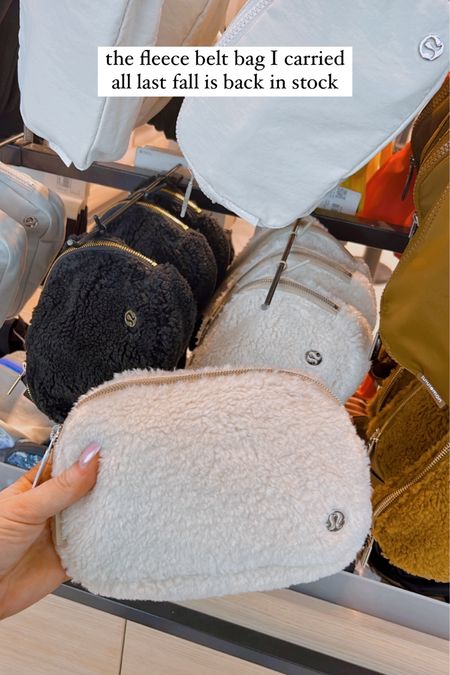 Lululemon fleece belt bags back in stock 

#LTKHoliday #LTKitbag #LTKGiftGuide