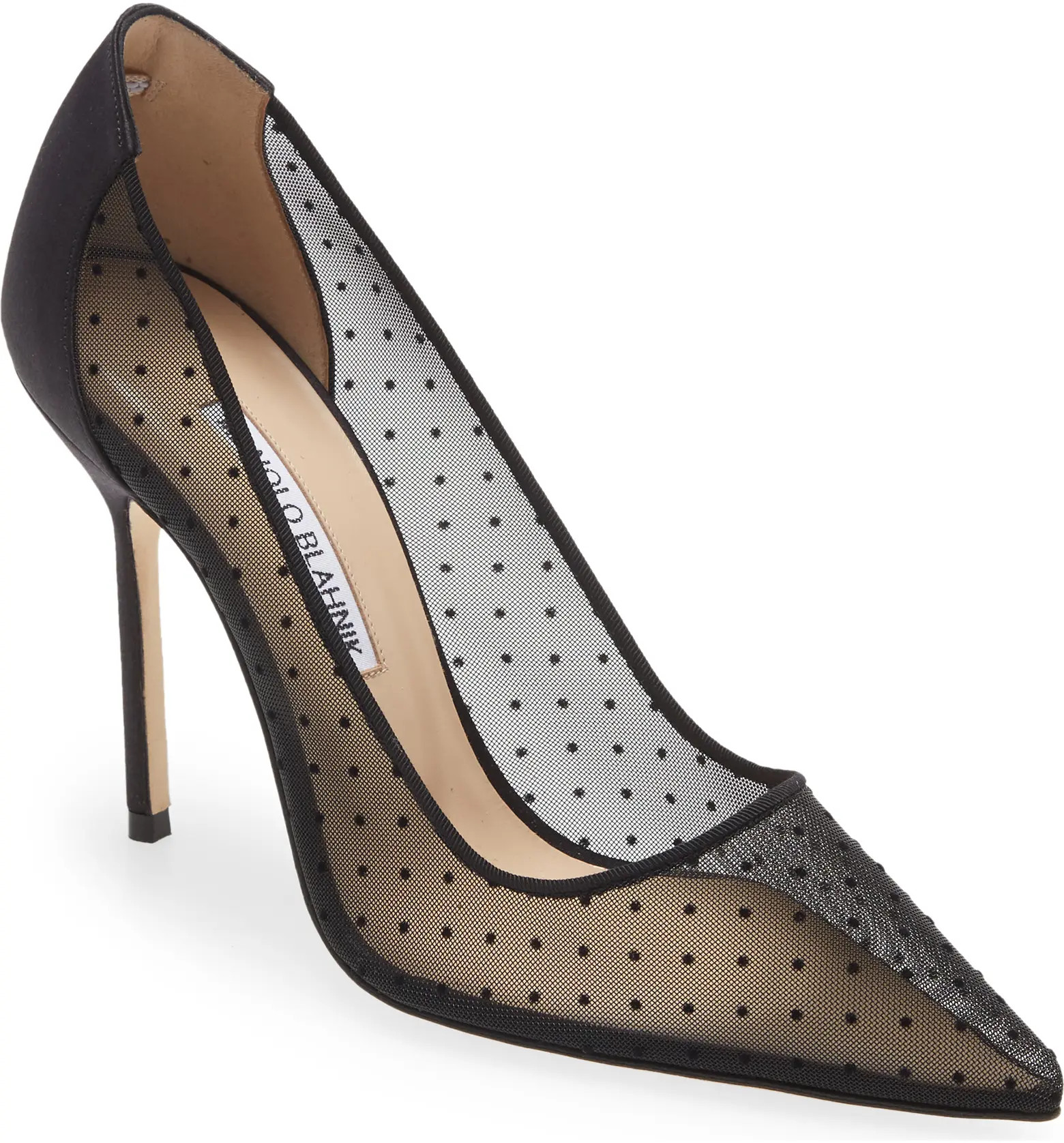 Manolo Blahnik BB Swiss Dot Pointed Toe Pump | Nordstrom | Nordstrom