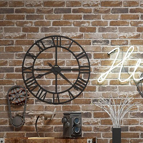 Okydoky Peel and Stick Brown Brick Wallpaper, Self-Adhesive Wallpaper, Vinyl Waterproof Vintage W... | Amazon (US)