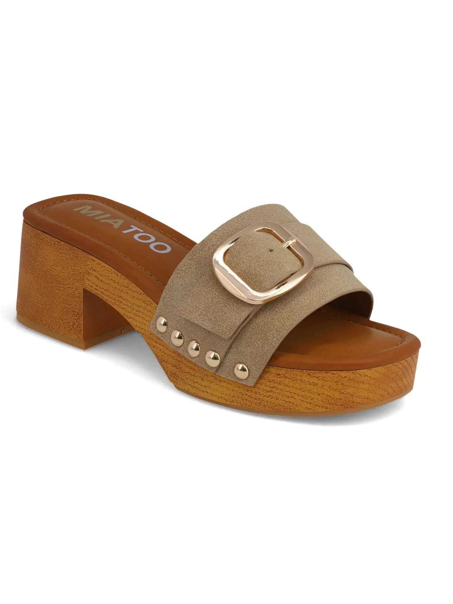 Mia Too Women's Slide Buckle Clog | Walmart (US)