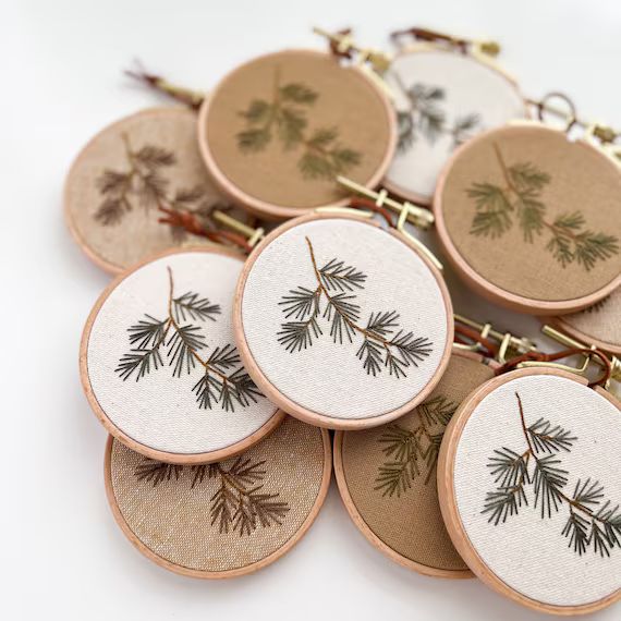Amber Lewis Creator Collab  Hand Embroidered Ornaments - Etsy | Etsy (US)