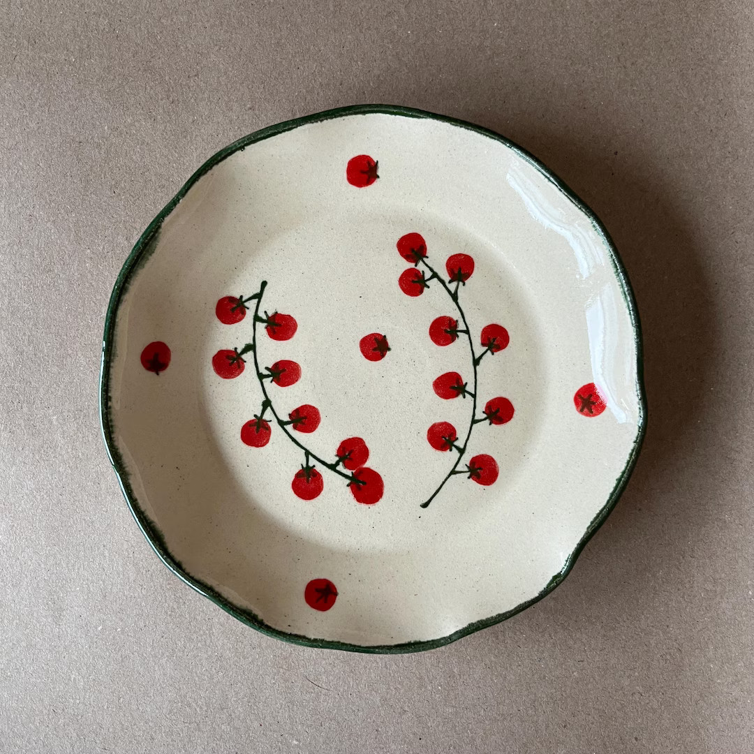 Cherry Tomatoes Lunch/salad Plate - Etsy | Etsy (US)