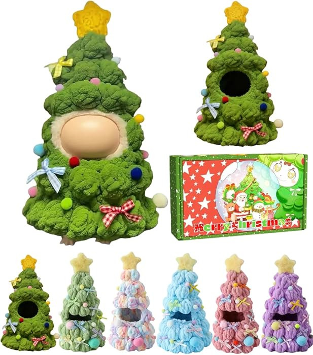 Christmas Clothes for LABUBU 17cm Doll (NO Doll), Handcrafted One-Piece Christmas Tree Outfits - ... | Amazon (US)