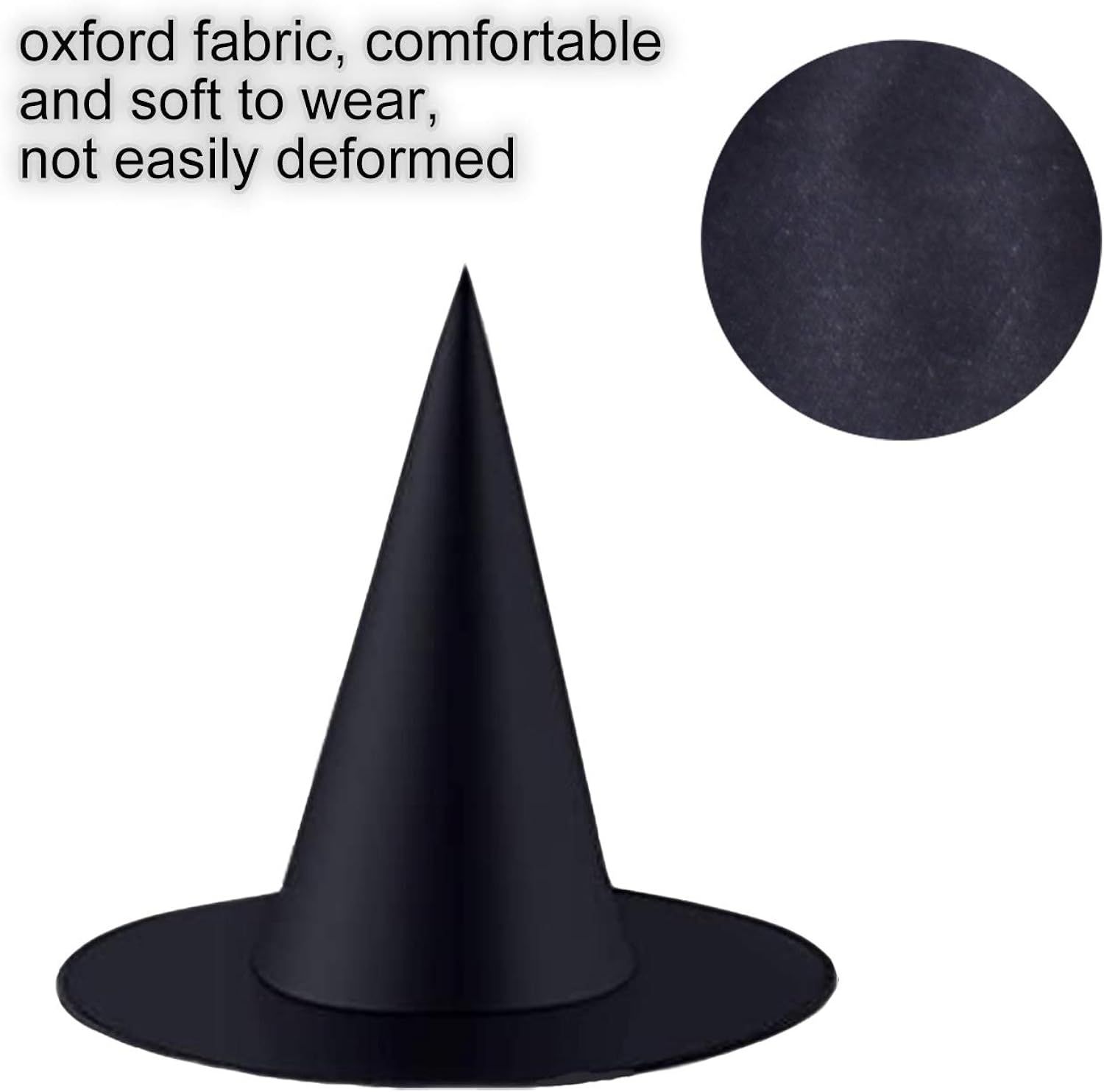 ZeeDix 12 Pcs Halloween Black Witch Hats- Halloween Hanging Decorations Witch Hat with 328 Feet H... | Amazon (US)
