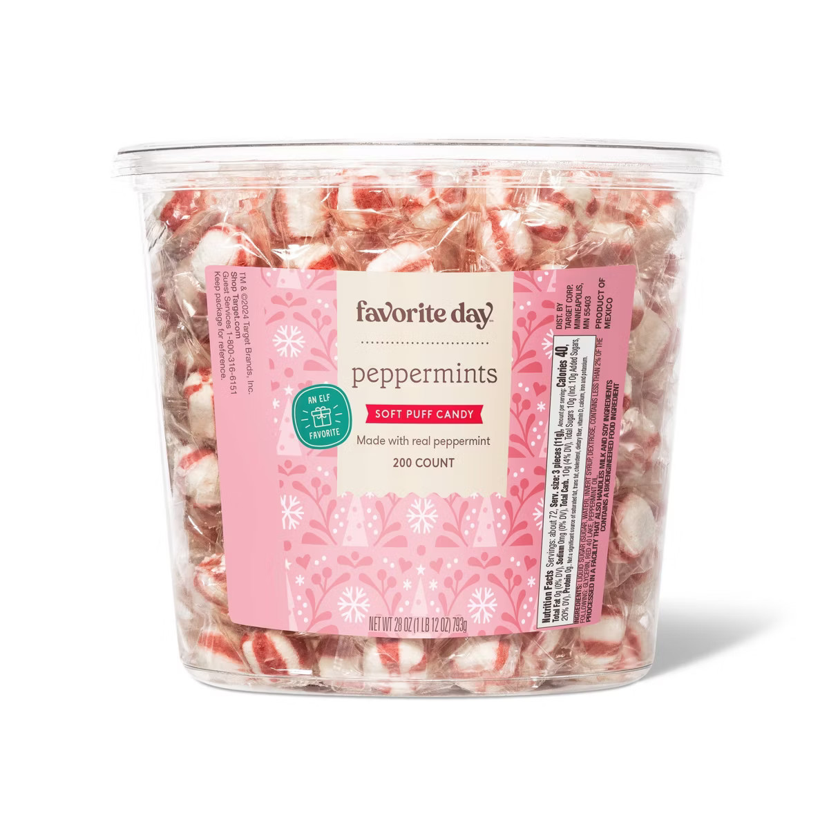 Christmas Soft Peppermint Puff Candy - 28oz - Favorite Day™ | Target