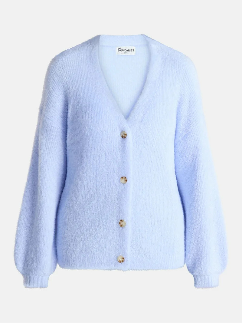 No Boundaries Fashion Button Front Cardigan, Women's | Walmart (US)