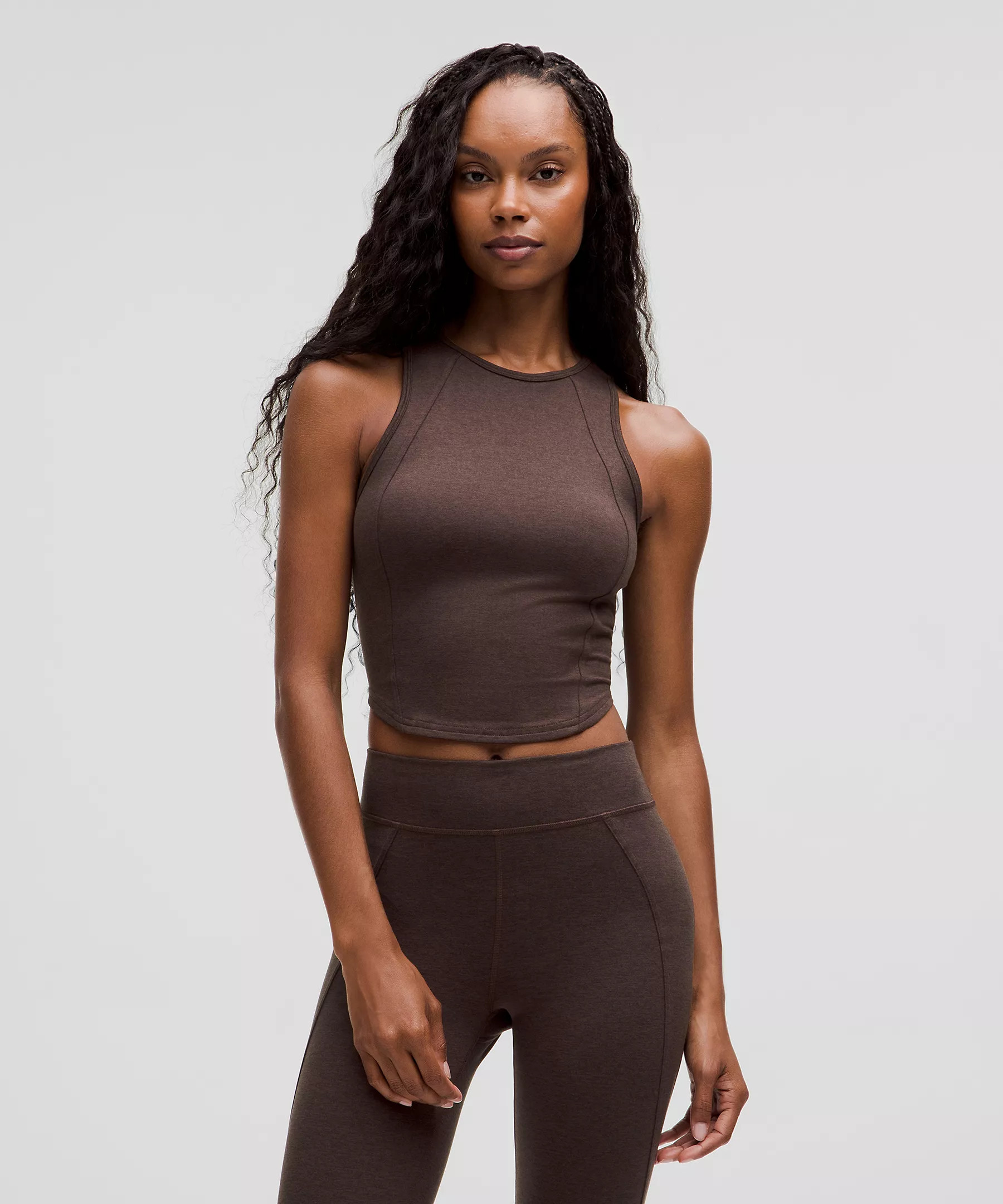 Soft Sueded Crewneck Cropped Tank Top | Lululemon (US)