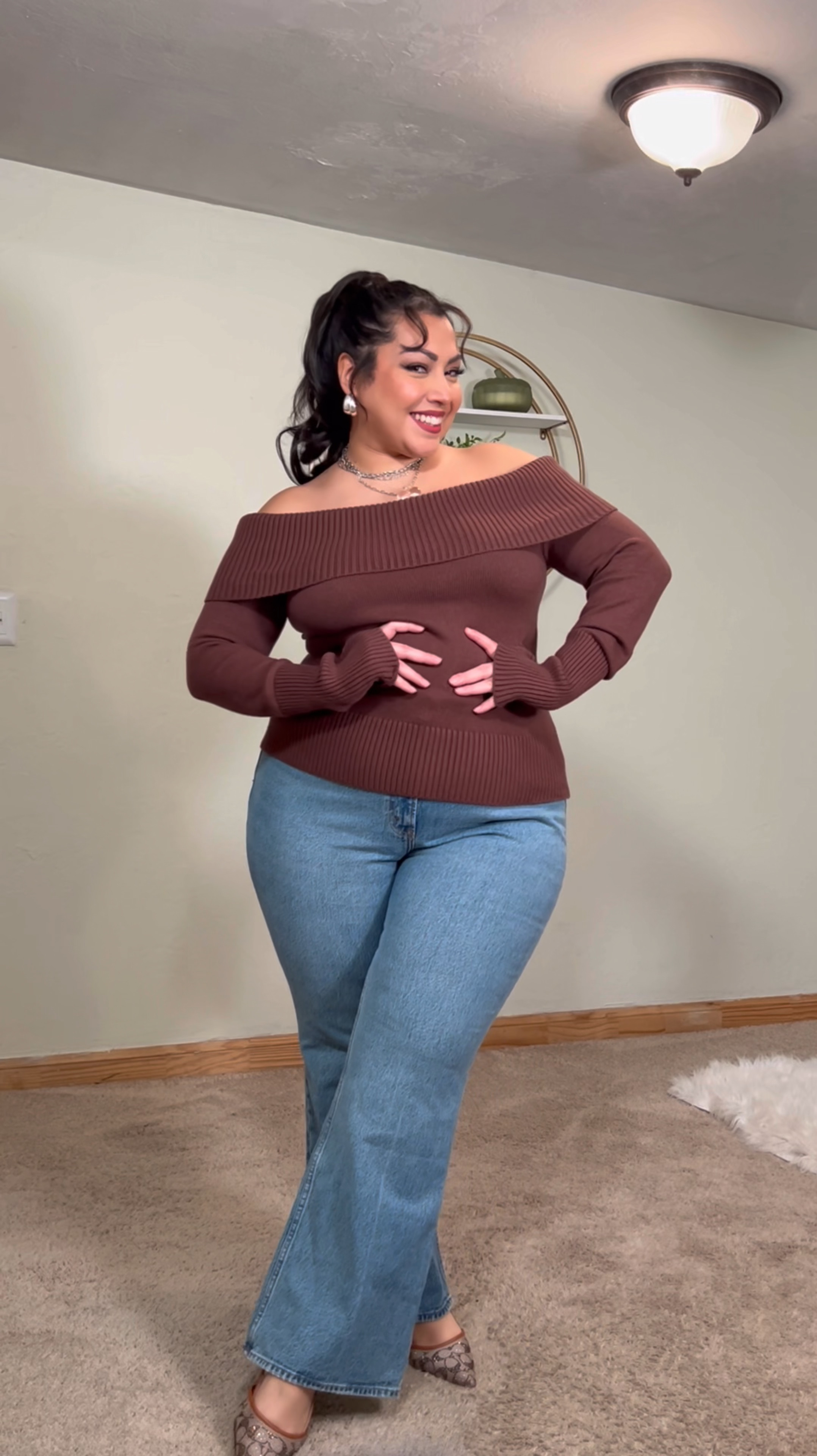 wearing 34 short in jeans
XL top 
0X - 12/14 jacket 

#LTKMidsize #LTKStyleTip #LTKPlusSize