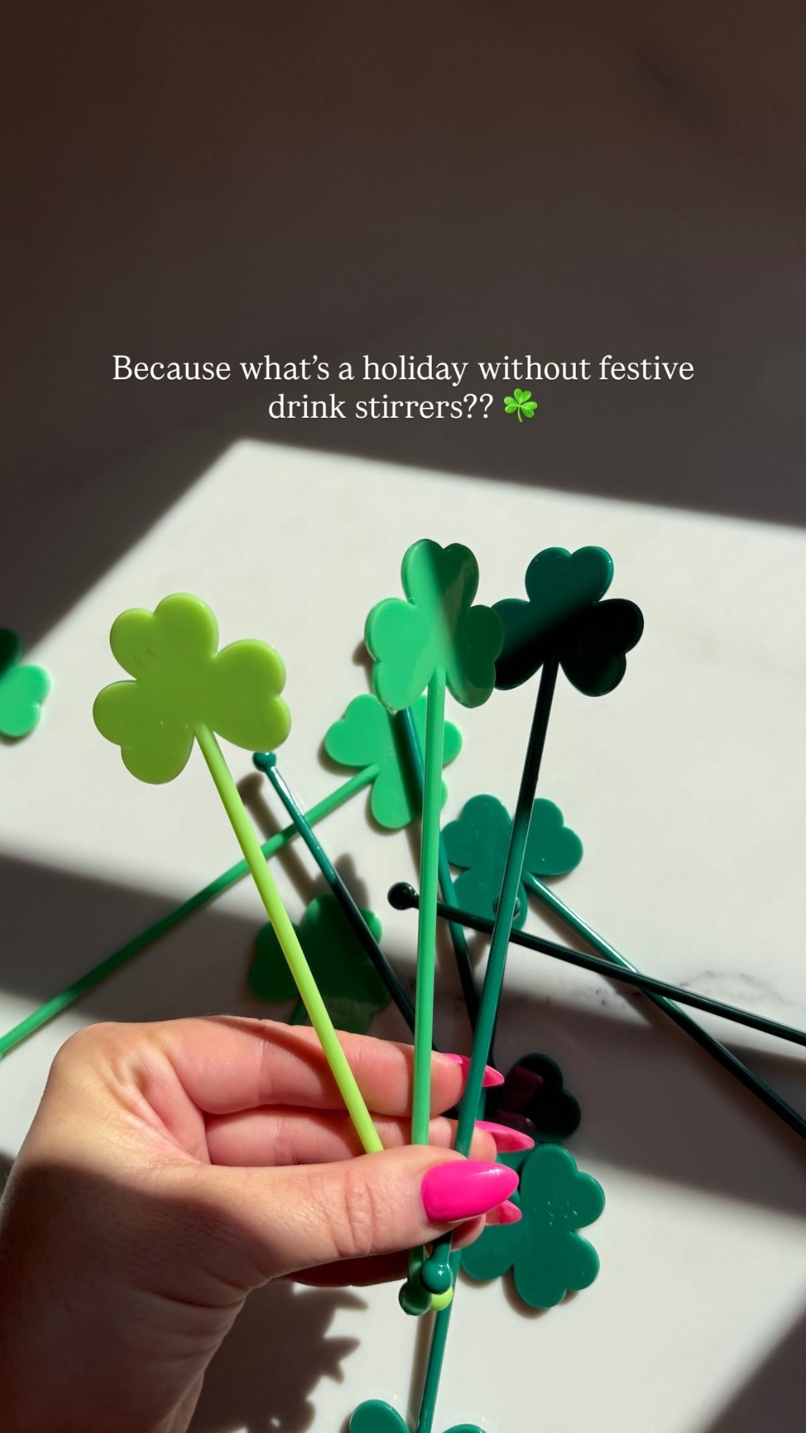 Festive drink stirrers for the win! St. Patrick’s Day party must have! 

#LTKfoodie #LTKHome