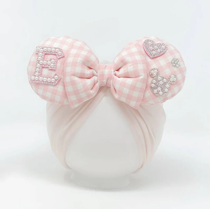 BACK IN STOCK Disney Love Custom Minnie Ears Ears for Babies Disney Parks Head Accessory Active -... | Etsy (US)