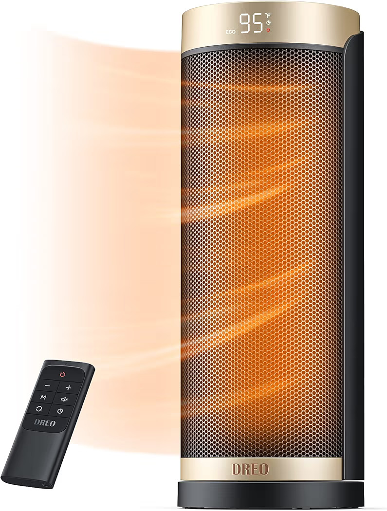 Dreo Space Heater, 1500W Electric Heaters for Indoor Use with Thermostat, 70° Oscillation, 8 Saf... | Amazon (US)