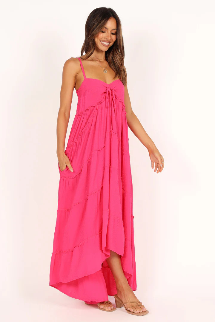 Faye High Low Dress - Hot Pink | Petal & Pup (US)