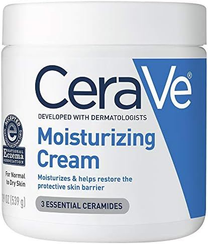 CeraVe Moisturizing Cream | Body and Face Moisturizer for Dry Skin | Body Cream with Hyaluronic Acid | Amazon (US)