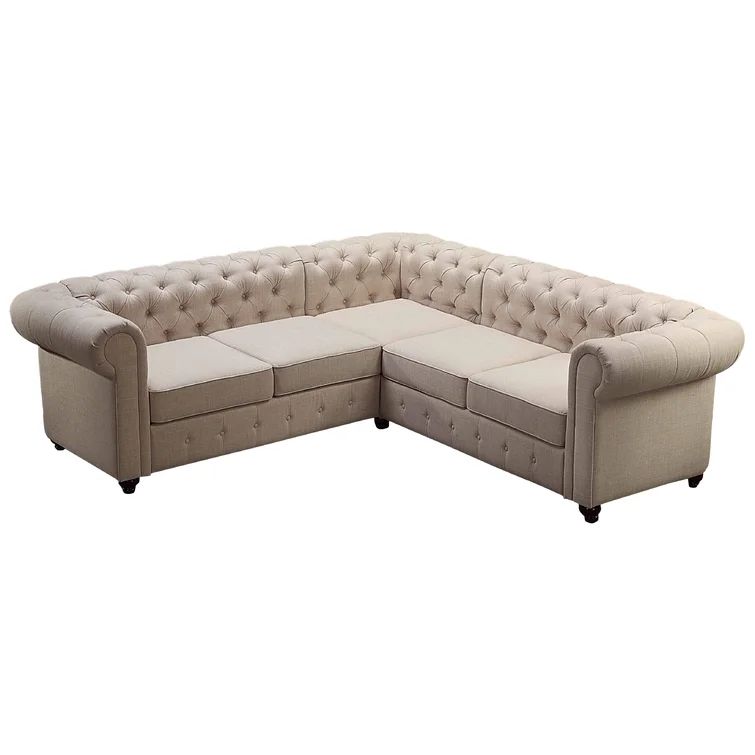 Quitaque 87.4" Wide Right Hand Facing Corner Sectional | Wayfair North America