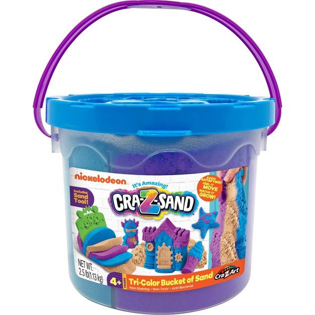 Nickelodeon Cra-Z-Sand Tri-Color Bucket of Sand | Target