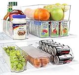 Greenco Fridge Bins, Stackable Storage Organizer Containers with Handles for Refrigerator, Freezer,  | Amazon (US)