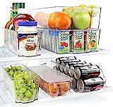 Greenco Fridge Bins, Stackable Storage Organizer Containers with Handles for Refrigerator, Freezer,  | Amazon (US)